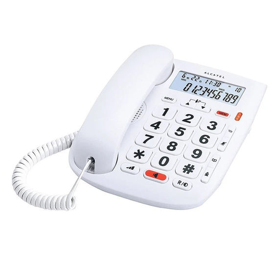 تصویر تلفن باسیم آلکاتل مدل TMAX ۱ ا Alcatel TMAX 1 Corded Phone Alcatel TMAX 1 Corded Phone