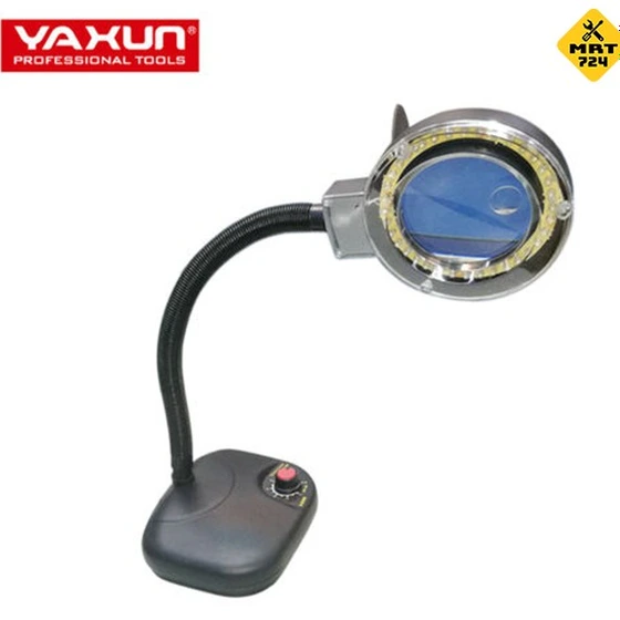 تصویر ذره بین رومیزی دیمر دار LED مدل YAXUN YX- 929 