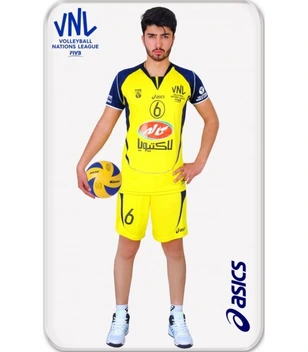 تصویر تیشرت و شورت والیبال اسیکس Volleyball Nations league Asics 