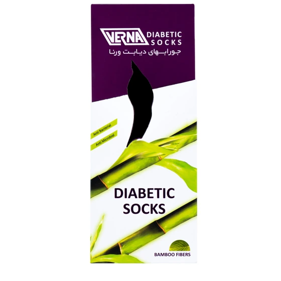 تصویر جوراب دیابت با الیاف بامبو ورنا ا Verna Diabetic Socks With Bamboo Fibers Verna Diabetic Socks With Bamboo Fibers