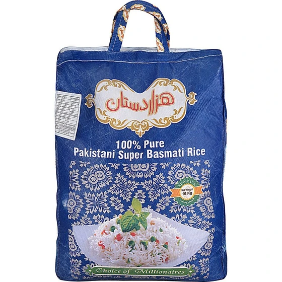 تصویر برنج سوپرکرنل پاکستانی هزاردستان-۱۰ کیلوگرم 