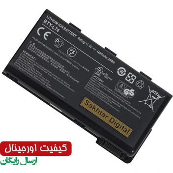 تصویر باتری اورجینال لپ تاپ ام اس آی Pn: BTY-L74) Battery Msi A5000) 
