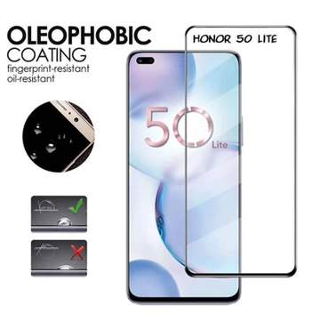 تصویر گلس گوشی آنر Honor 50 Lite Oleophobic 11D Glass 