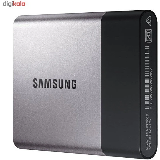 تصویر حافظه SSD اکسترنال سامسونگ مدل T3 ظرفیت 1 ترابایت ا Samsung T3 External SSD - 1TB Samsung T3 External SSD - 1TB