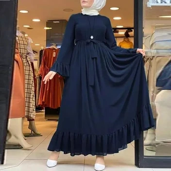 تصویر الگوی خیاطی دوخت لباس بلند زنانه 2 