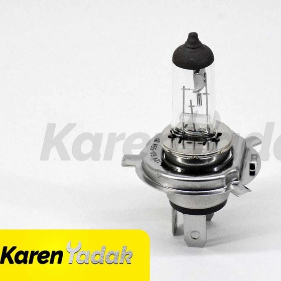 تصویر لامپ چراغ جلو سه خار H4-12V60/55W پژو برند MKS ا Lamp Lamp