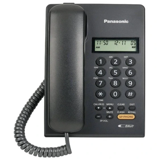 تصویر تلفن باسیم پاناسونیک مدل KX-TT7705X |مشکی ا Panasonic KX-T7705X Phone Panasonic KX-T7705X Phone