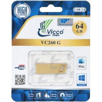 تصویر فلش مموری ویکو من مدل vc 260  ظرفیت 64 گیگابایت ا Vicco VC260S Flash Memory -64GB Vicco VC260S Flash Memory -64GB