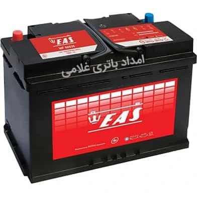 تصویر باتری 74 آمپر ایاس EAS ا eas 74ah car battery borna eas 74ah car battery borna