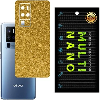 تصویر برچسب پوششی MultiNano مدل X-G1F-Gold برای پشت موبایل ویوو X50 Pro Plus 