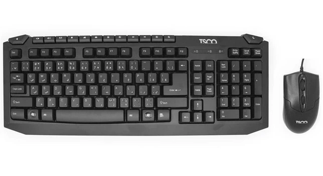 تصویر کیبورد و ماوس تسکو مدل TKM 8054 ا TSCO TKM 8054 Keyboard And Mouse TSCO TKM 8054 Keyboard And Mouse