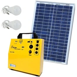 تصویر پکیج خورشیدی ۱۰ وات، مناسب روشنایی و شارژ موبایل 
