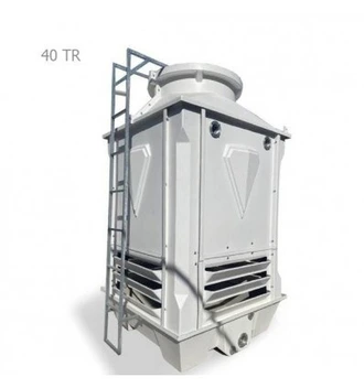 تصویر برج خنک کننده فایبرگلاس مکعبی دماتجهیز 40 تن تبرید 