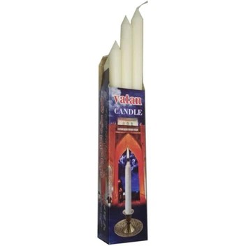 تصویر شمع سفید وطن 6 عددی 