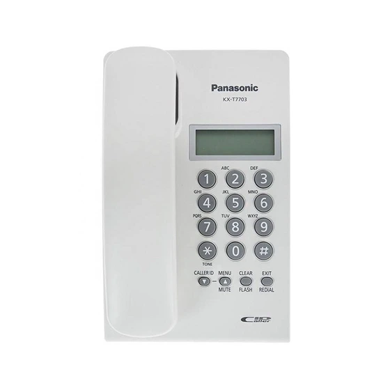 تصویر گوشی تلفن ثابت پاناسونیک ا Panasonic Corded Telephone KX-T7703X Panasonic Corded Telephone KX-T7703X
