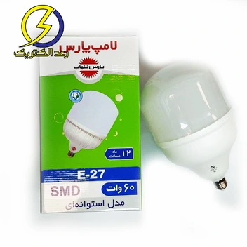 تصویر لامپ استوانه ال ای دی (LED) 60 وات پارس شهاب 
