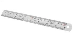 تصویر خط کش فلزی 20 سانتی ا 20 cm Fusca metal ruler 20 cm Fusca metal ruler