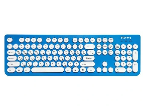 تصویر کیبورد بی سیم تسکو مدل TK 7001W ا TSCO TK 7001W wireless Keyboard With Perisan Letters TSCO TK 7001W wireless Keyboard With Perisan Letters