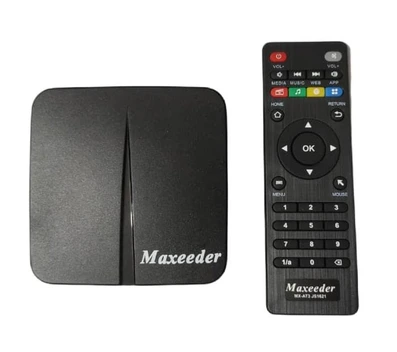 تصویر اندروید باکس مکسیدر مدل MX-AT3 JS1621 به همراه ماوس بی‌سیم ا Maxeeder MX-AT3 JS1621 Android Box With wireless mouse Maxeeder MX-AT3 JS1621 Android Box With wireless mouse