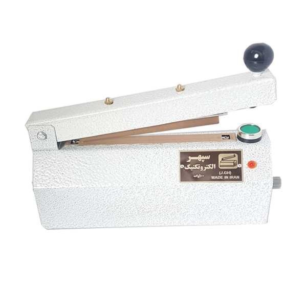 دستگاه دوخت رومیزی مدل ۵۰ سانت تایمر دار سفید خال خالی