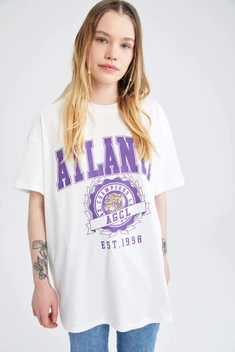 تصویر تی شرت زنانه اسلش دیفکتو مدل College 