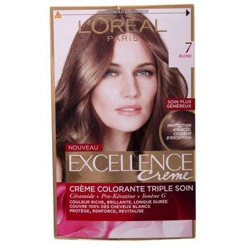 تصویر کیت رنگ مو لورآل مدل Excellence شماره 7 ا LOreal Excellence No 7 Hair Color Kit LOreal Excellence No 7 Hair Color Kit