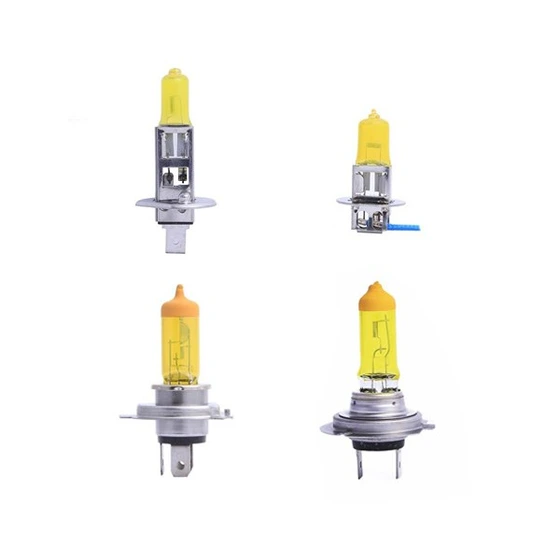 تصویر لامپ زرد چهار پایه اصلی | H1, H3, H4, H7 