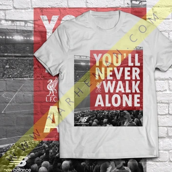تصویر تیشرت هواداری لیورپول با نمای زیبای آنفیلد-Liverpool-YOU NEVER WALK ALONE 