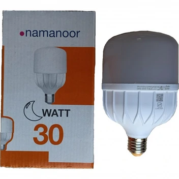 تصویر لامپ ال ای دی 30 وات استوانه نمانور 
