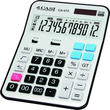 تصویر ماشین حساب کاسی مدل سی اچ ۴۷۲ ا CASI CH-472 Calculator CASI CH-472 Calculator