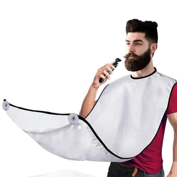 تصویر پیش بند اصلاح مردانه تک سبد ا taksabad beard bib apron taksabad beard bib apron