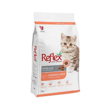 تصویر غذای خشک بچه گربه رفلکس مدل Kitten ا Reflex Kitten Food with Chicken Reflex Kitten Food with Chicken