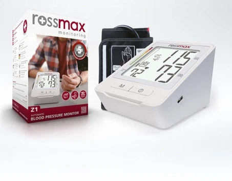 تصویر فشارسنج دیجیتالی رزمکس مدل Z1 ا Rossmax Z1 blood pressure monitor Rossmax Z1 blood pressure monitor