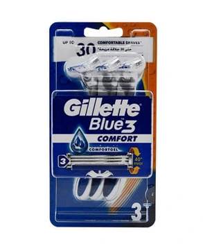 تصویر خودتراش ژیلت Gillette مدل Blue3 Comfort بسته سه عددی 