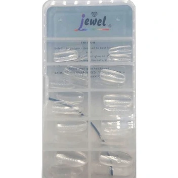 تصویر ناخن 100 عددی کله قندی شیشه ای جیول ا Jewel 100Tip Nails Jewel 100Tip Nails