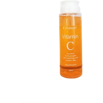 تصویر ژل شستشوی صورت ویتالیر ویتامین C ا Vitalayer face wash vitamin C 200ml  Vitalayer face wash vitamin C 200ml 