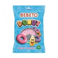 تصویر پاستیل ببتو دسر مدل دونات Bebeto Doughnut Gummy Candy 