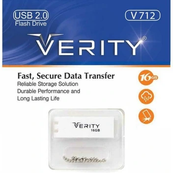 تصویر فلش مموری وریتی مدل V712 ظرفیت 16 گیگابایت ا Verity V712 Flash Memory 16GB Verity V712 Flash Memory 16GB