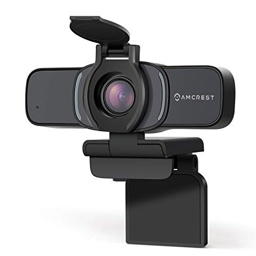 تصویر Amcrest 1080P Webcam with Microphone & Privacy Cover, Web Cam USB Camera, Computer HD Streaming Webcam for PC Desktop & Laptop w/ Mic, Wide Angle Lens & Large Sensor for Superior Low Light (AWC201-B) 