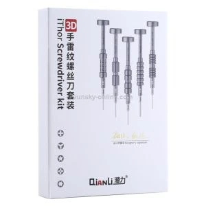 تصویر ست پیچ گوشتی 5 عددی 3D Qianli iThor 