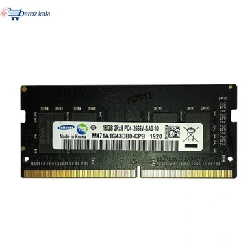 تصویر رم لپ تاپ DDR4 تک کاناله 2666 مگاهرتز CL15 سامسونگ مدل PC4 ظرفیت 16 گیگابایت ا Samsung DDR4 single-channel RAM 2666 MHz CL15 Samsung DDR4 single-channel RAM 2666 MHz CL15
