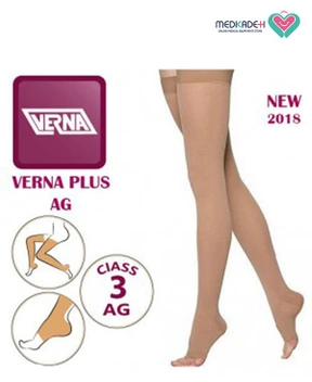 تصویر جوراب واریس ورنا پلاس مدل سیلیکونی Verna varicose stockings AG Class 3 