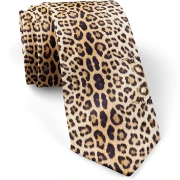 تصویر کراوات مردانه پلنگی 