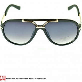 LOUIS VUITTON Grease Mask Sunglasses Z1470U Gold 1004596