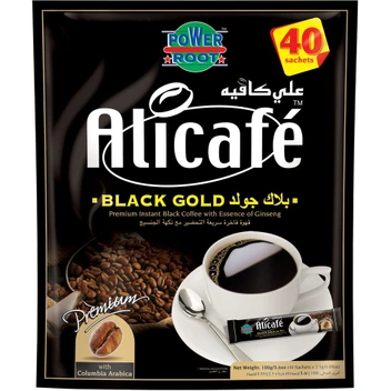 تصویر پودر قهوه علی کافه مدل بلک گلد 40 عددی ا Instant coffee Ali Cafe 40-pack sallika Instant coffee Ali Cafe 40-pack sallika