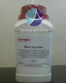 تصویر محیط کشت بلاد آگار بیس (Blood Agar Base) به صورت پودر محصول ایبرسکو 