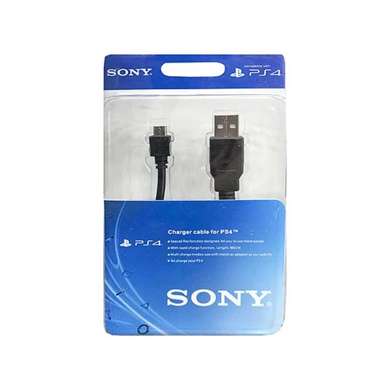 تصویر کابل شارژر اصلی دسته سونی پلی استیشن 4 ا SONY DATA TRANSFER CABLE PS4 SONY DATA TRANSFER CABLE PS4