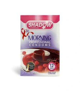 تصویر کاندوم تحریک کننده شادو Shadow مدل Morning - بسته 12 عددی 