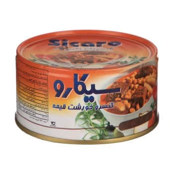 تصویر کنسرو خورشت قیمه سیکارو مقدار 180 گرم ا Sicaro Ghaimeh Stew Canned 180 gr Sicaro Ghaimeh Stew Canned 180 gr