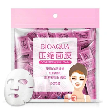 تصویر پک قرص ماسک 100 تایی بیوآکوا ا Bioaqua Compressed Facial Mask Bioaqua Compressed Facial Mask